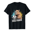 Funny Capybara Soccer Fan Animal T-Shirt - Streetwear Style Men Women