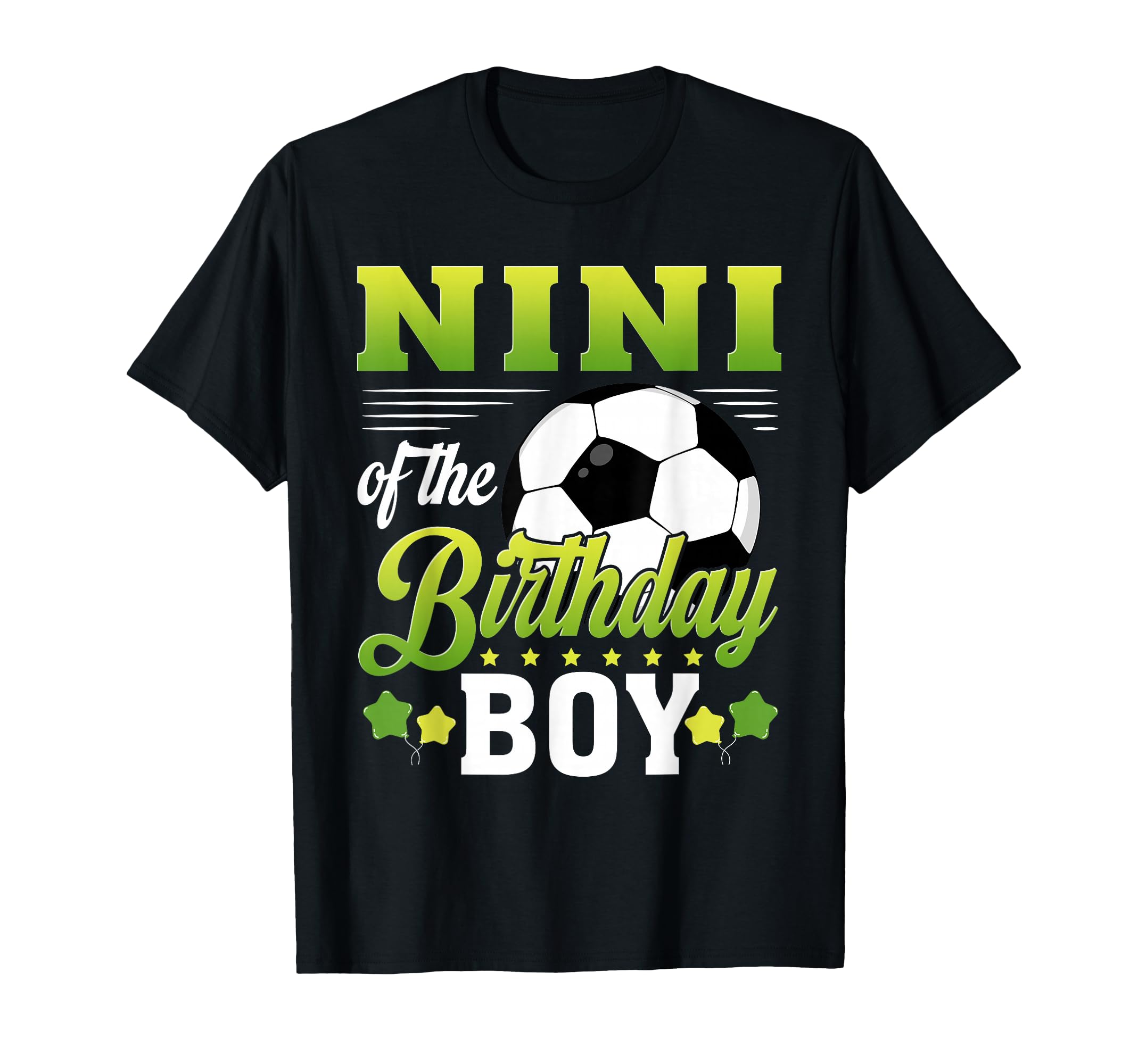 Nini Birthday Soccer Player Bday T-Shirt - Streetwear Style for Adults