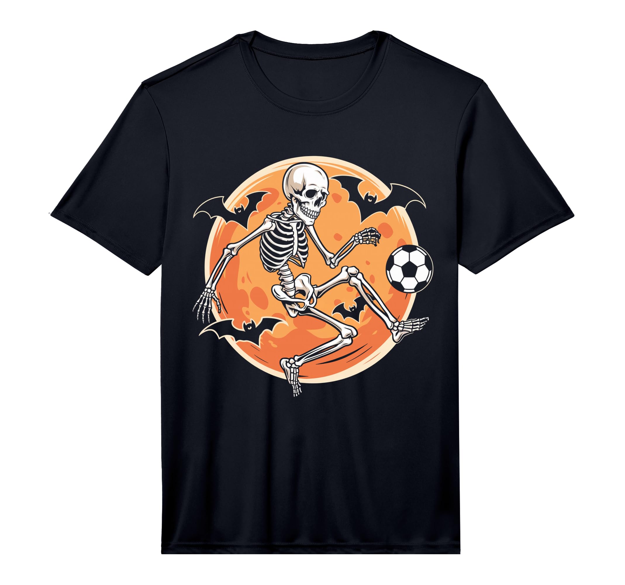 Soccer Skeleton Halloween Soccer Player T-Shirt - Custom Art Print Unisex