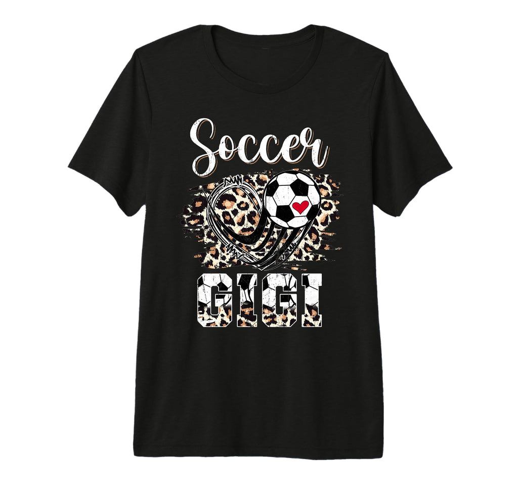Soccer Gigi Leopard Funny Mothers Day T-Shirt - Novelty Apparel Men Women