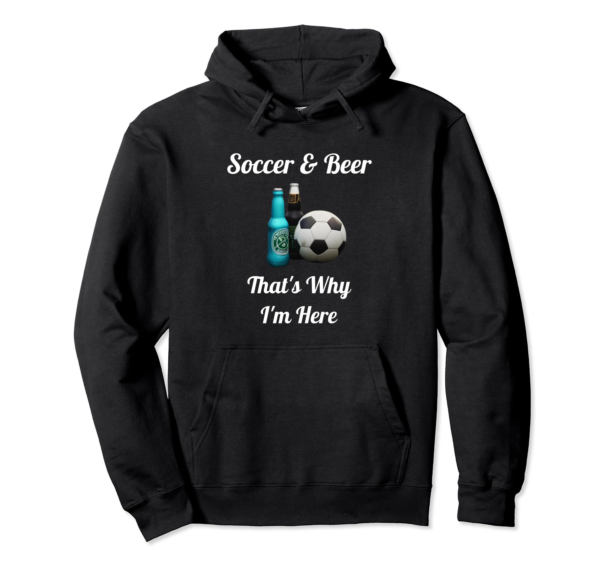Soccer Beer Funny Soccer Player Hoodie - Unique Graphic Unisex