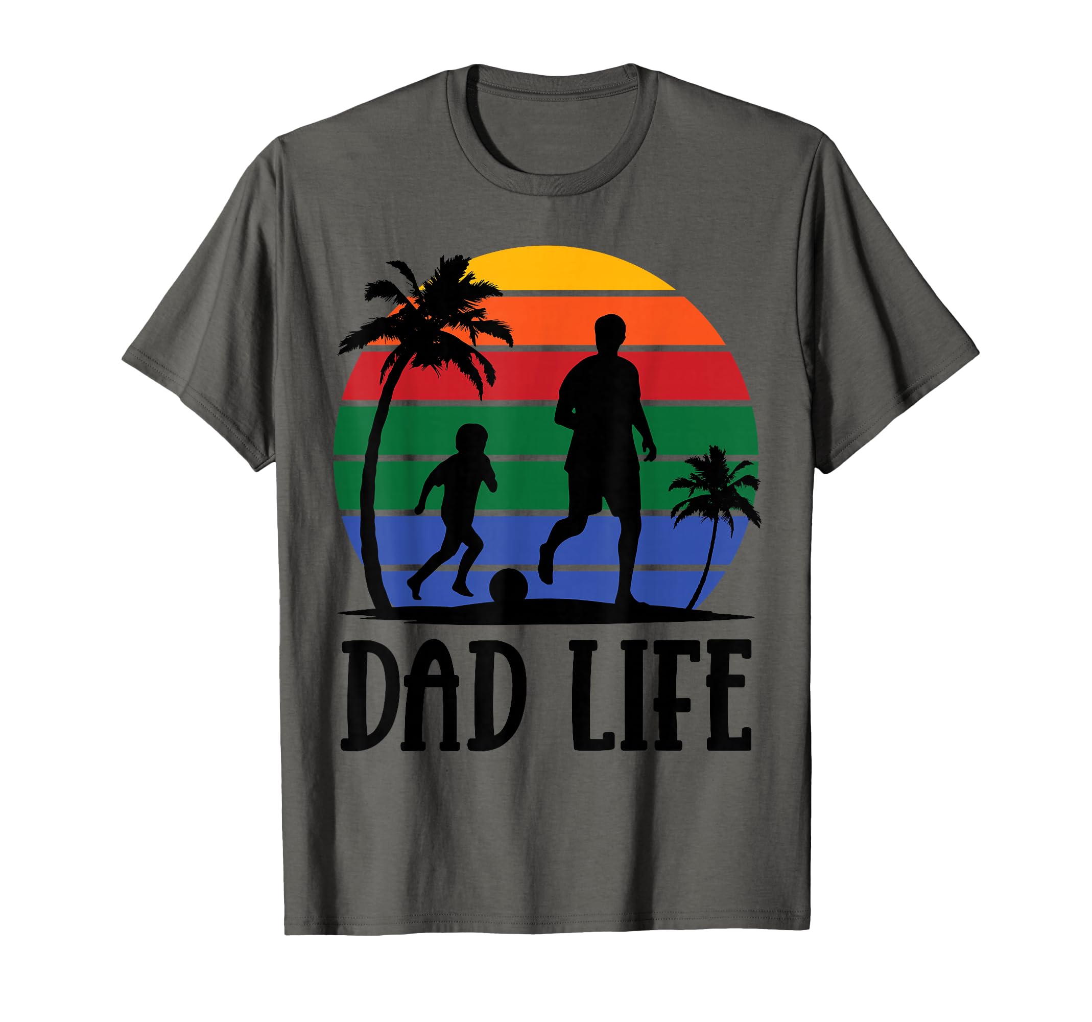 Dad Life Beach Playing Soccer Father T-Shirt - Streetwear Style for Adults