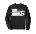 Distressed American Flag Sweatshirt - Casual Everyday Wear Men Women