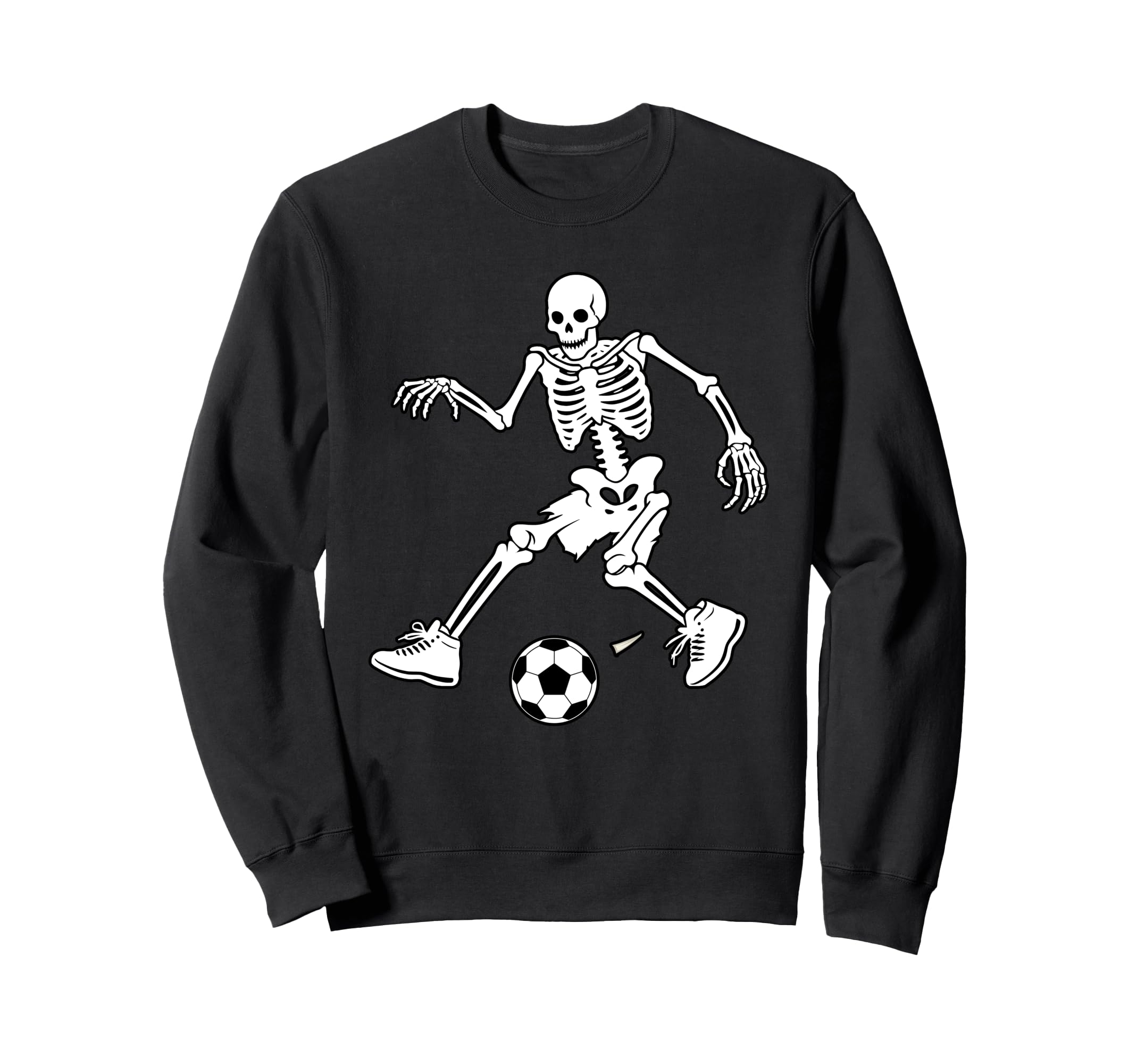 Halloween Skeleton Playing Sweatshirt - Custom Art Print Men Women
