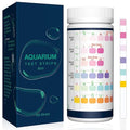 6 in 1 Aquarium Test Strips, 150 Strips Aquarium Water Test Kit for Fish Tanks & Ponds, Accurate Test Monitoring, Nitrate, Nitrite, Chlorine, Carbonate, Hardness, pH