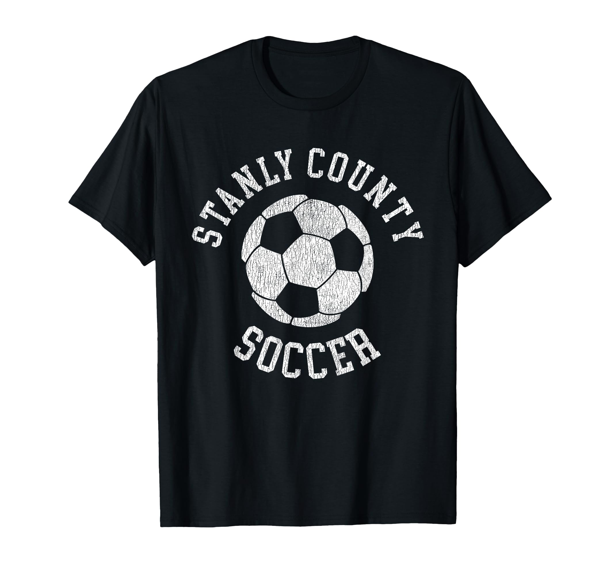 Stanly County Soccer Distressed 90S T-Shirt - Novelty Apparel Men Women