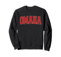 Omaha Ne Nebraska Varsity Usa Sports Sweatshirt - Trendy Graphic Unisex