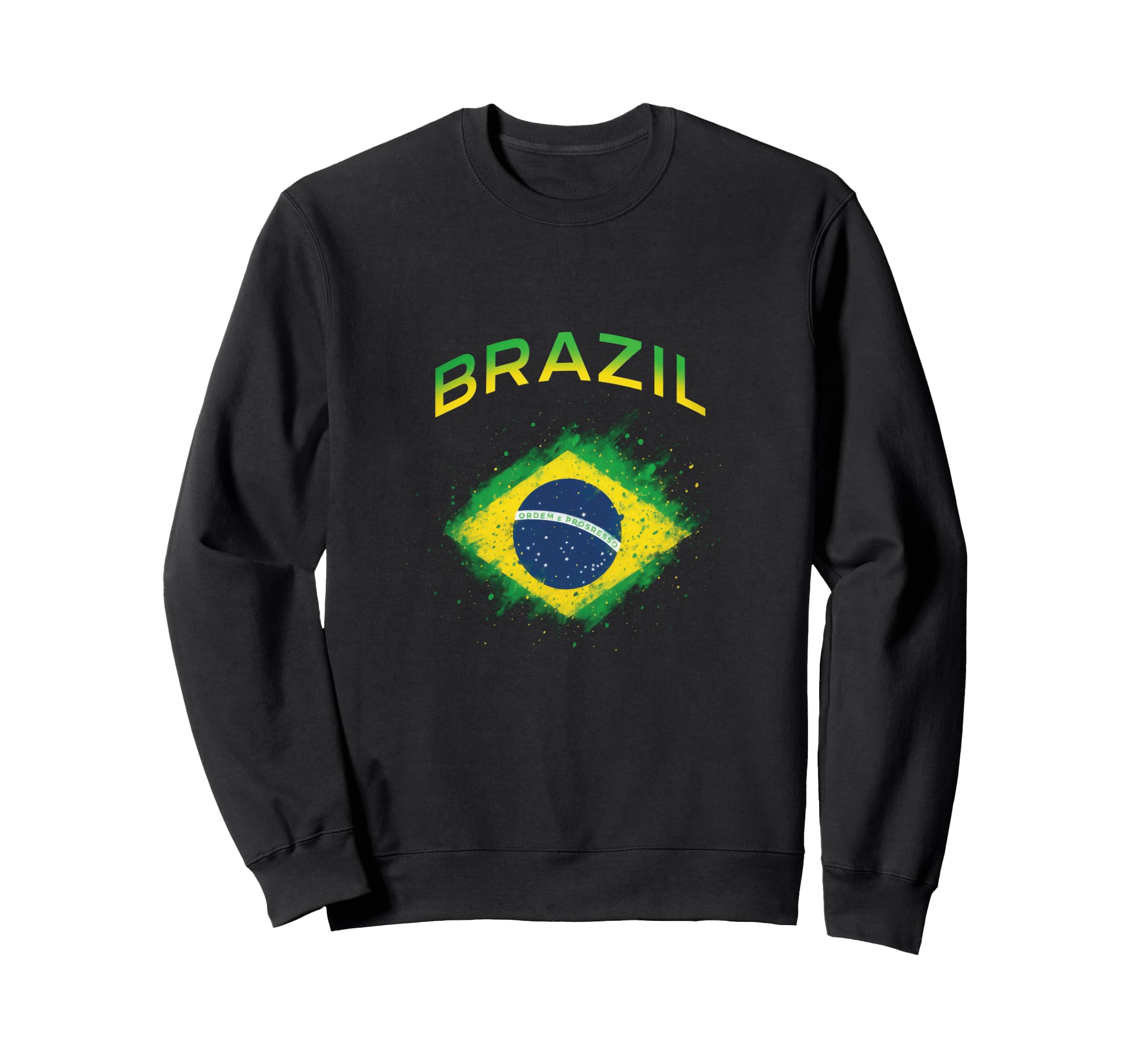 Brazil Flag Soccer Sweatshirt - Streetwear Style Men Women