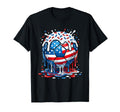 Soccer Ice Cream Drip Melting Ball T-Shirt - Custom Art Print for Adults