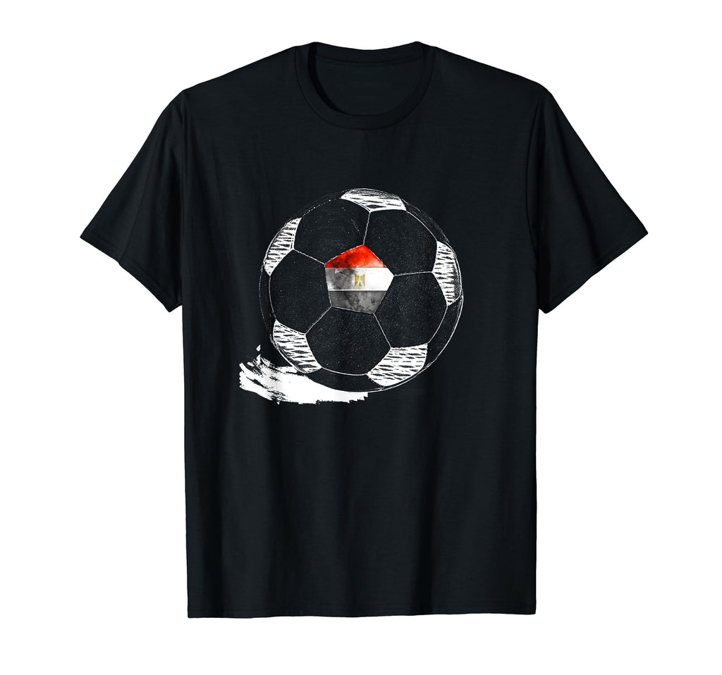 Soccer Egypt Flag Egyptian Pride T-Shirt - Aesthetic Graphic Men Women