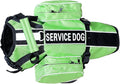 Serijoars Dog Vest Harnesses with Saddlebag Backpack for Camping & Travel - Reflective Hound Hiking Backpack Saddle Bag - Lightweight Vest Harness for Medium & Large Dogs (Green, M)