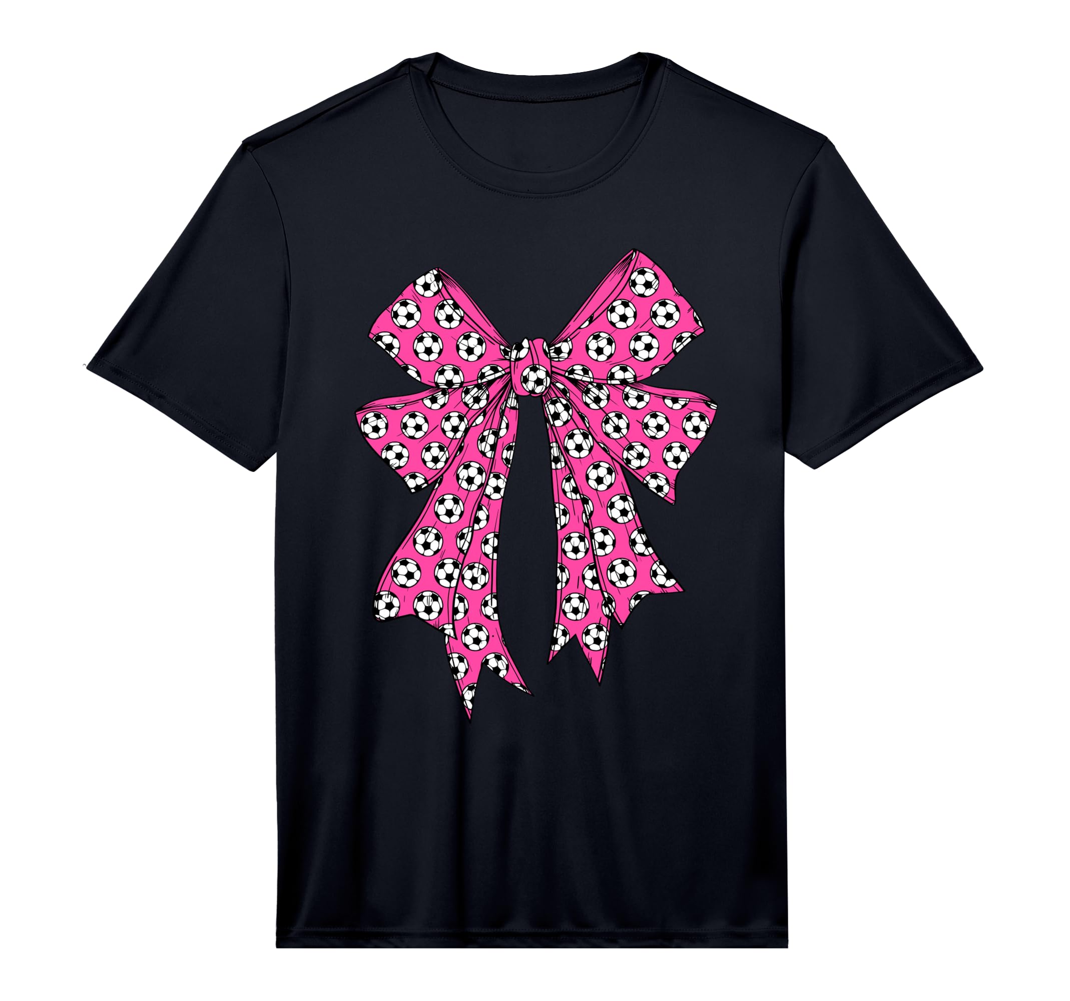 Soccer Ball Coquette Bow Soccer Mom T-Shirt - Streetwear Style for Adults