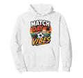 Football Collection Soccer Match Day Hoodie - Minimalist Print for Adults