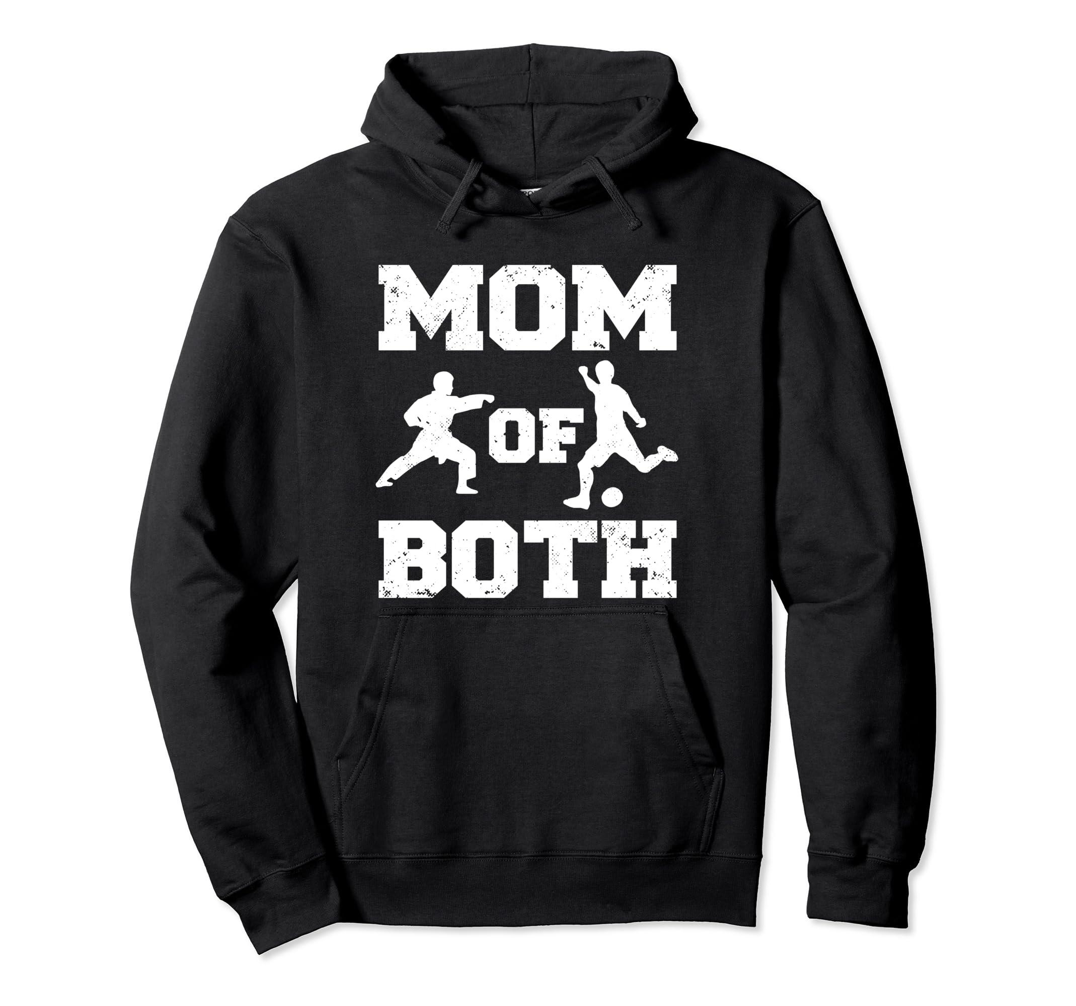 Mom Both Funny Soccer Karate Mom Hoodie - Novelty Apparel Men Women