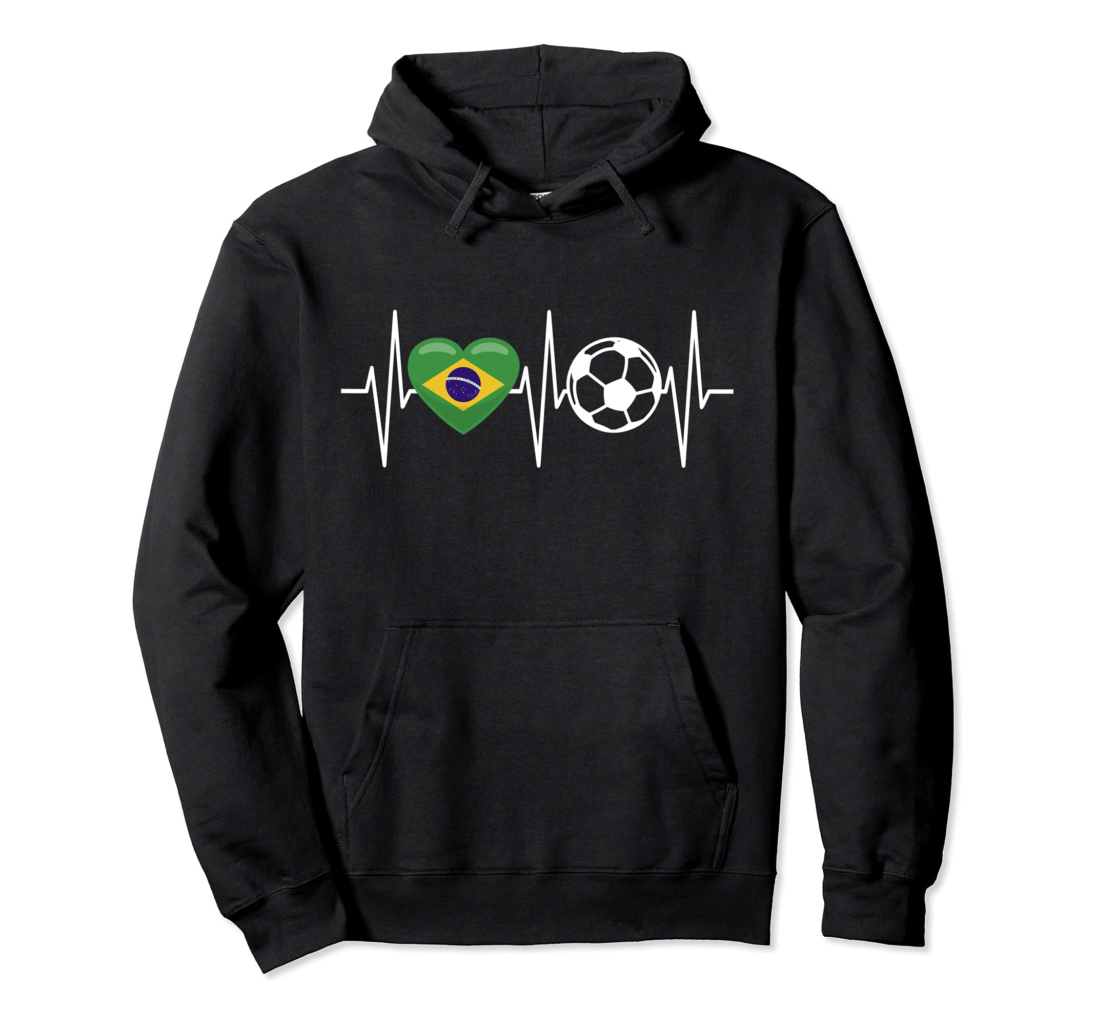 Brazil Soccer Funny Soccer Fan Hoodie - Streetwear Style Men Women