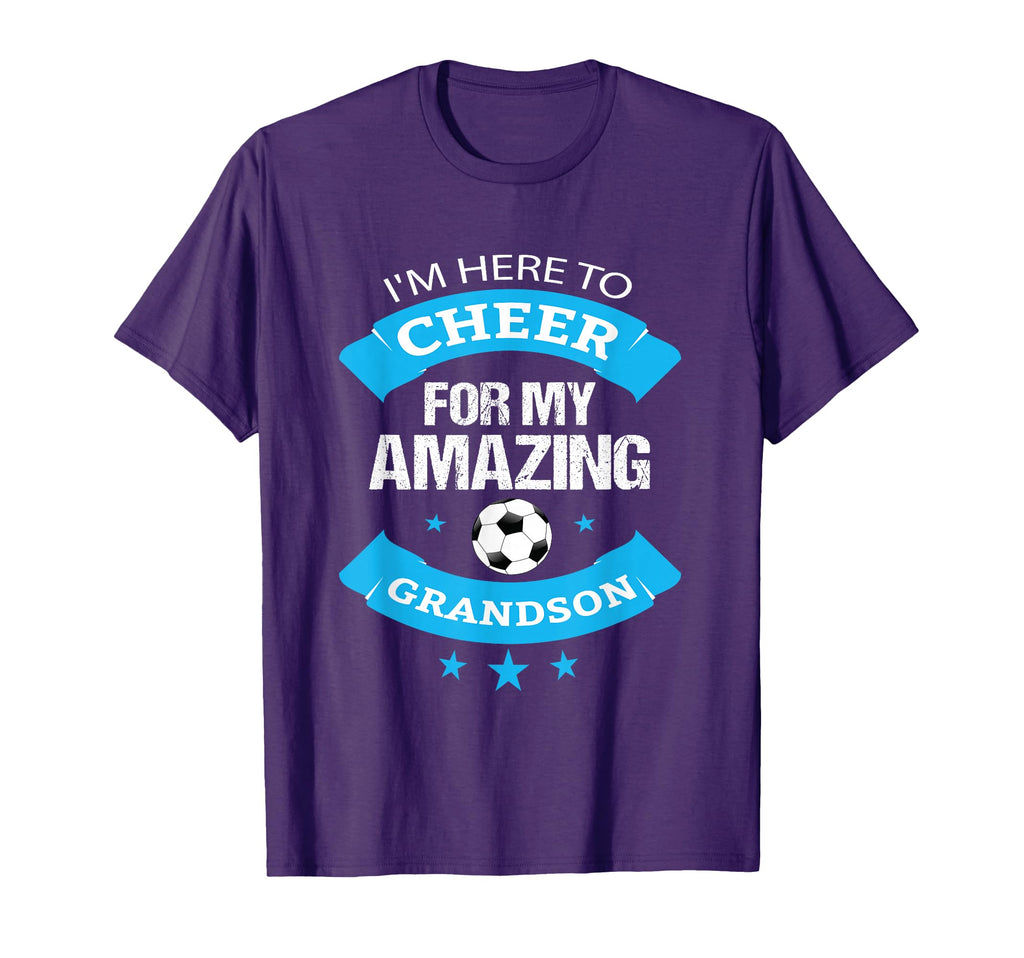 Grandma Or Grandpa Proud Soccer T-Shirt - Graphic Print Unisex