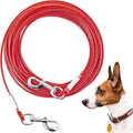 Tie Out Cable for Dogs,30FT Dog Leads,Heavy Duty Tie Out Cable for Large Dogs Up to 125lbs,Durable Dog Runner Tether Line for Outdoor,Yard