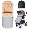 Orzbow Stroller Footmuff Universal | Faux Wool Baby Bunting Bag | Warm, Weather-proof, Adjustable Buckles | Winter Stroller Blanket Cover | Baby Sleeping Bag for Cold Weather Accessories, Light Gray