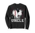 Ball Uncle Baseball Soccer Heart Nana Sweatshirt - Graphic Print Unisex