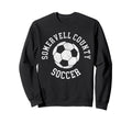 Somervell County Soccer Distressed Sweatshirt - Graphic Print for Adults