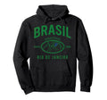 Brazil Gift Flag Brazilian Fan Samba Hoodie - Minimalist Print for Adults