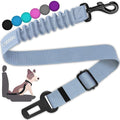 COOYOO Dog Seat Belt,Retractable Dog Car Harness Seat Belt for Car Adjustable Nylon Pet Safety Seat Belts Heavy Duty & Elastic Bungee Buffer