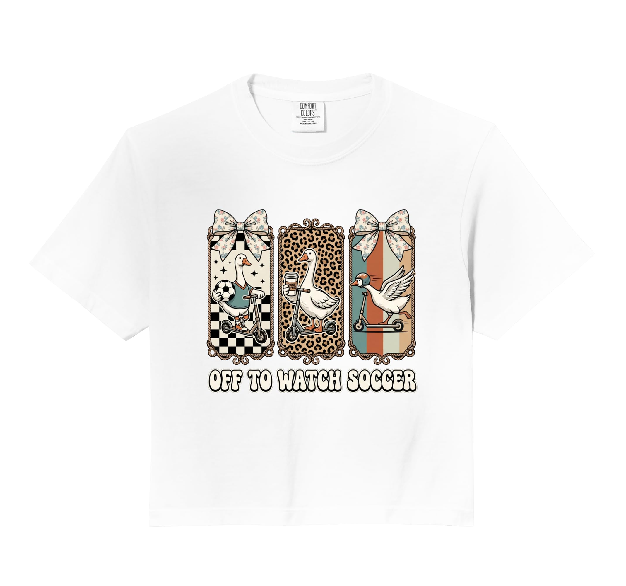 Off To Watch Soccer Silly Goose Funny Hoodie - Aesthetic Graphic Unisex