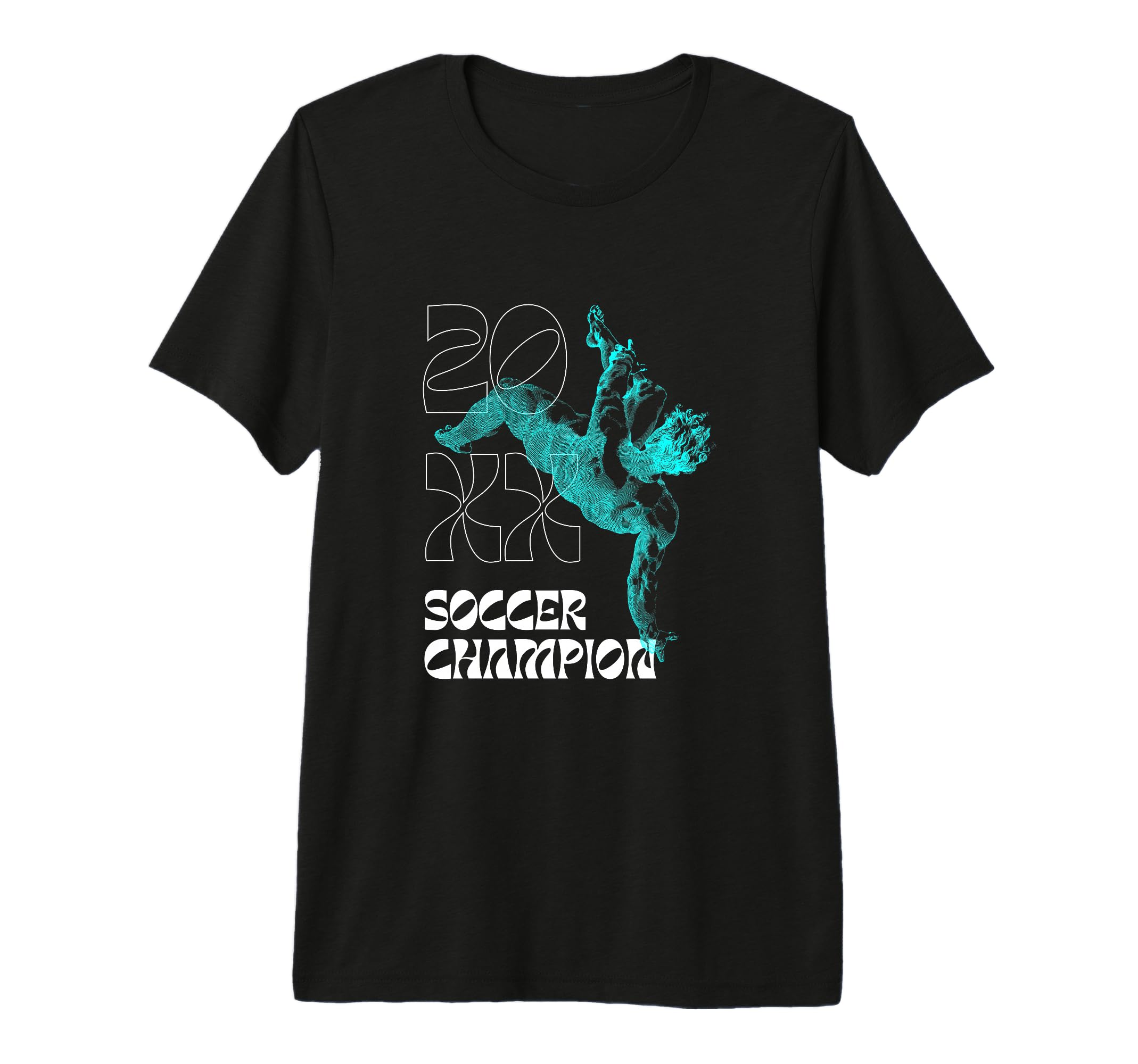 Soccer Champion Tri Blend T-Shirt - Custom Art Print Unisex
