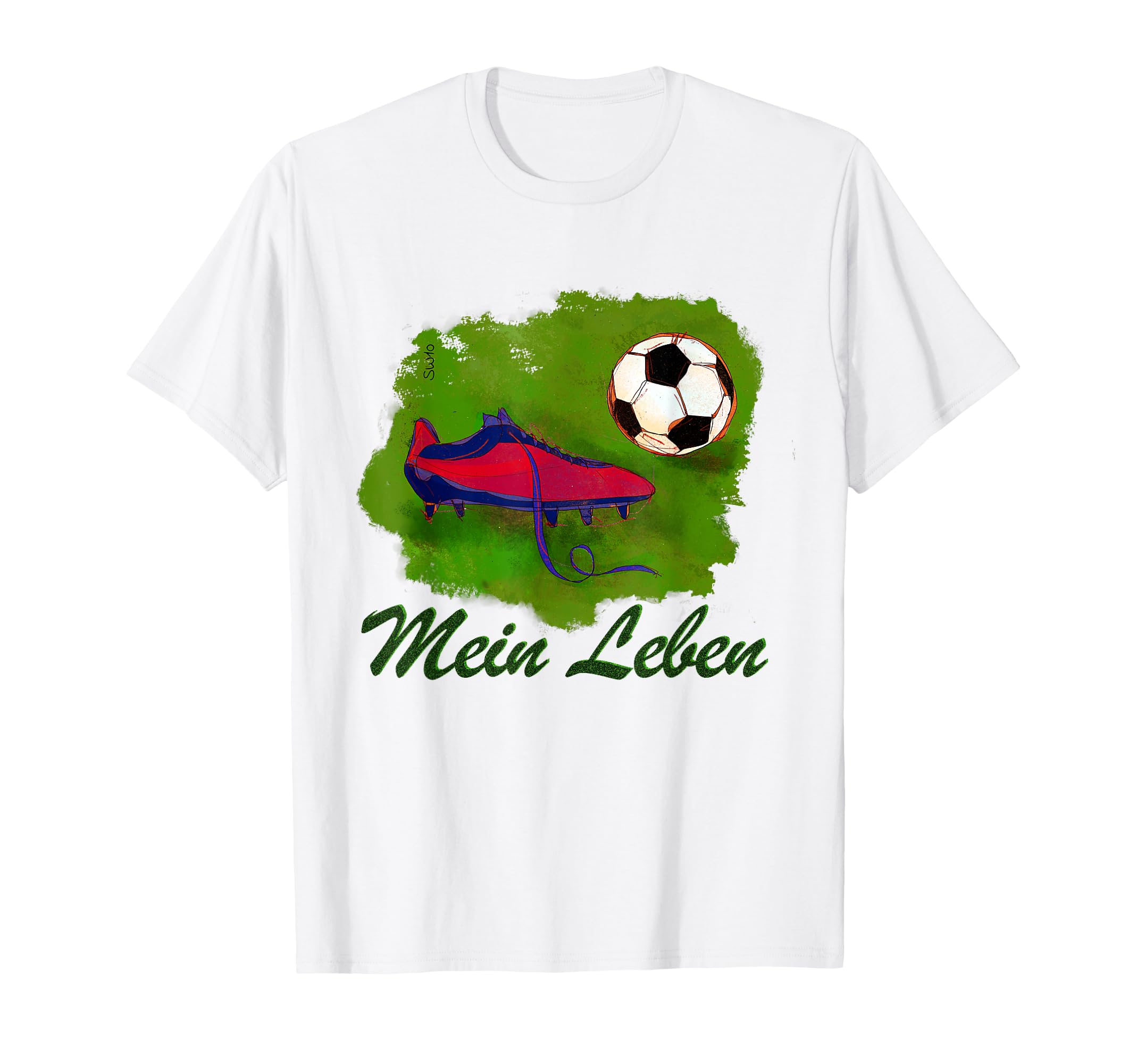 Football Is My Life Football Cleats T-Shirt - Unique Graphic for Adults
