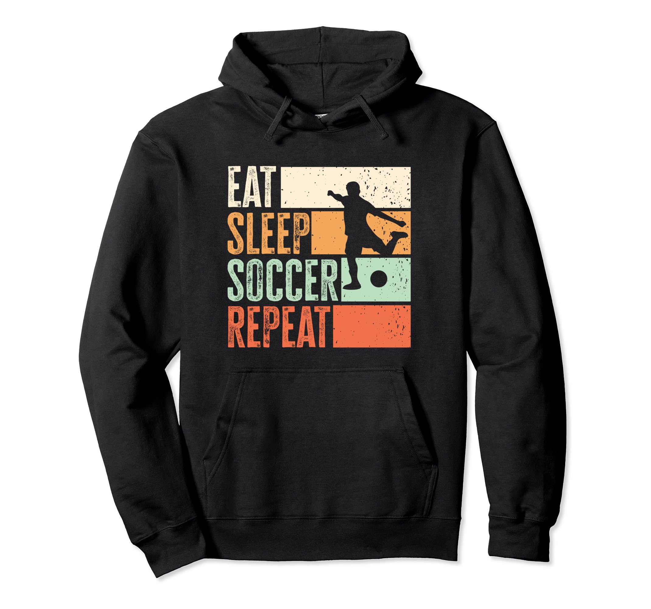 Eat Sleep Soccer Hoodie - Aesthetic Graphic Unisex