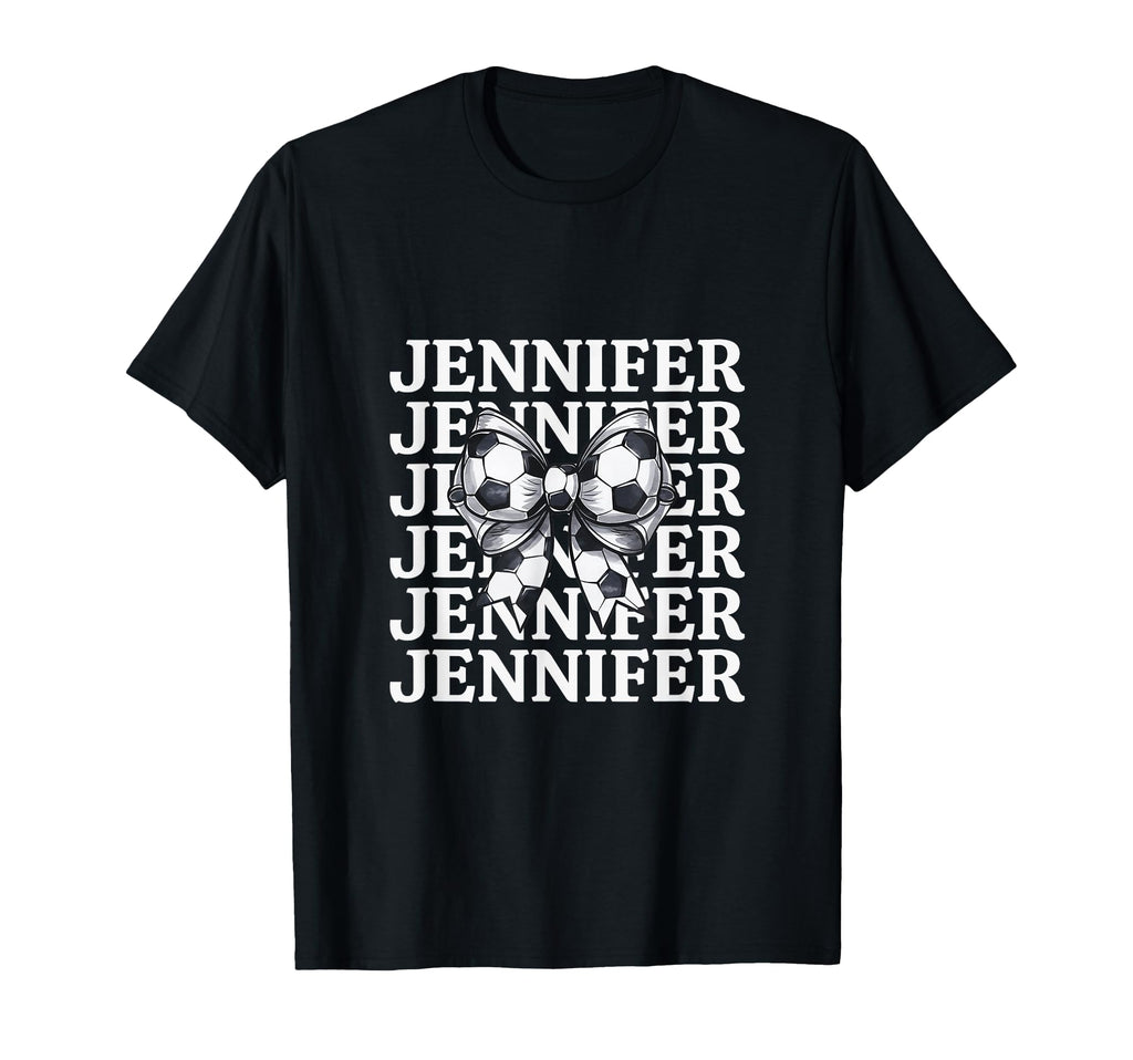 Jennifer Personalized Coquette Soccer T-Shirt - Streetwear Style Men Women