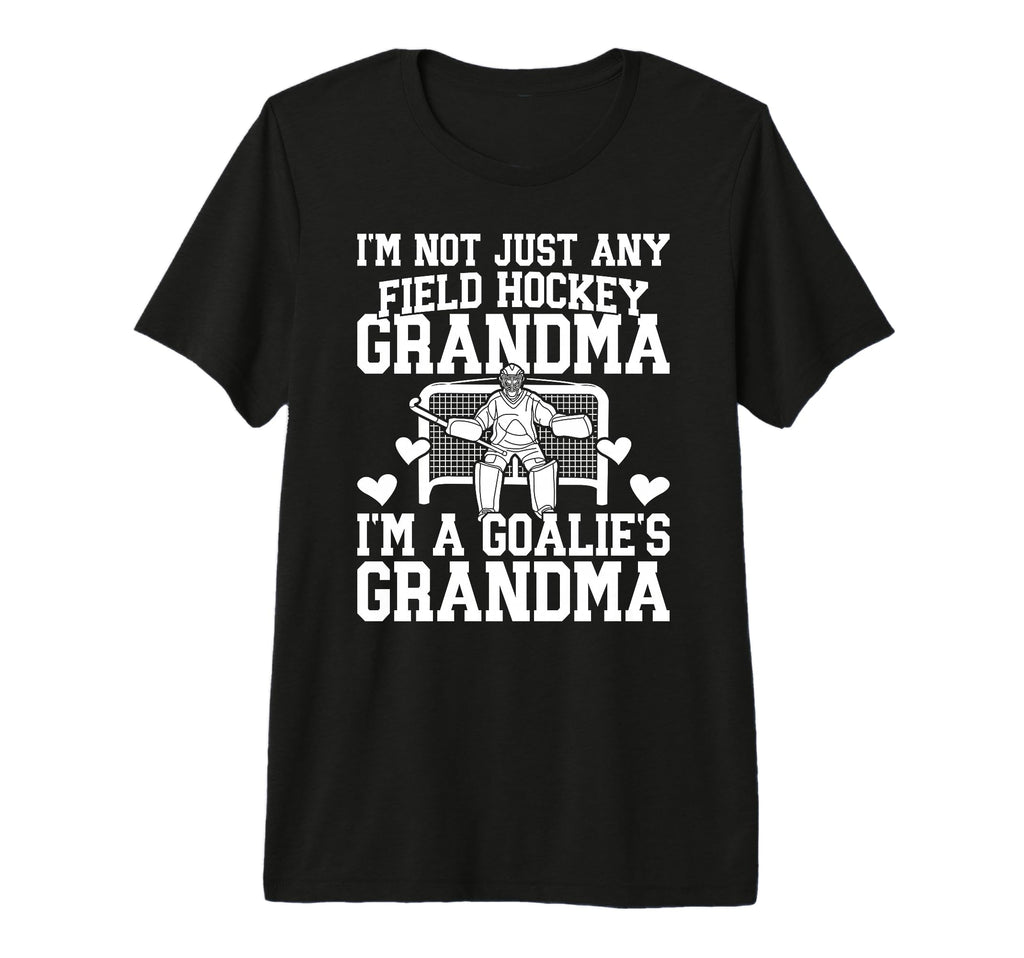 Field Hockey Goalie Grandma Field T-Shirt - Minimalist Print Men Women