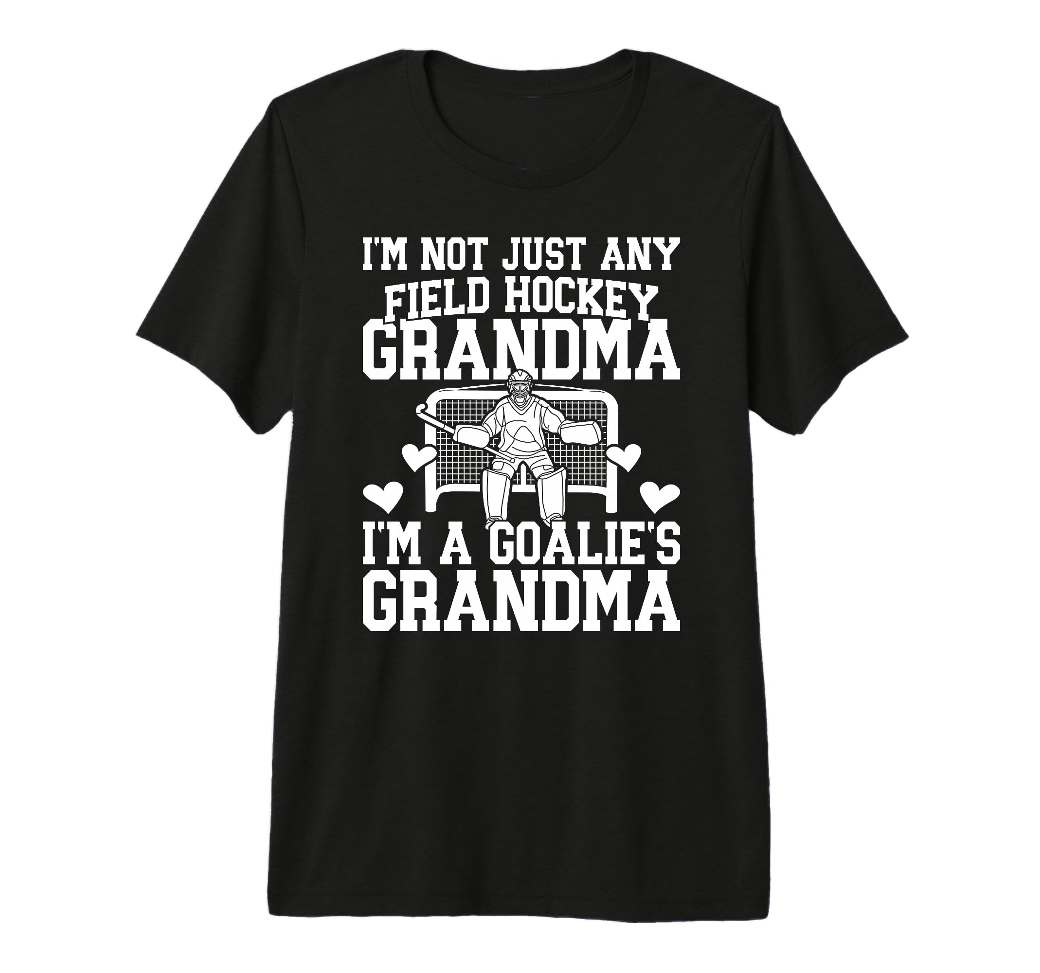 Field Hockey Goalie Grandma Field T-Shirt - Minimalist Print Men Women