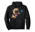 Pug Handball Player Puppy Sports Funny Hoodie - Unique Graphic for Adults