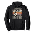Day Without Soccer Funny Sport Hoodie - Minimalist Print for Adults