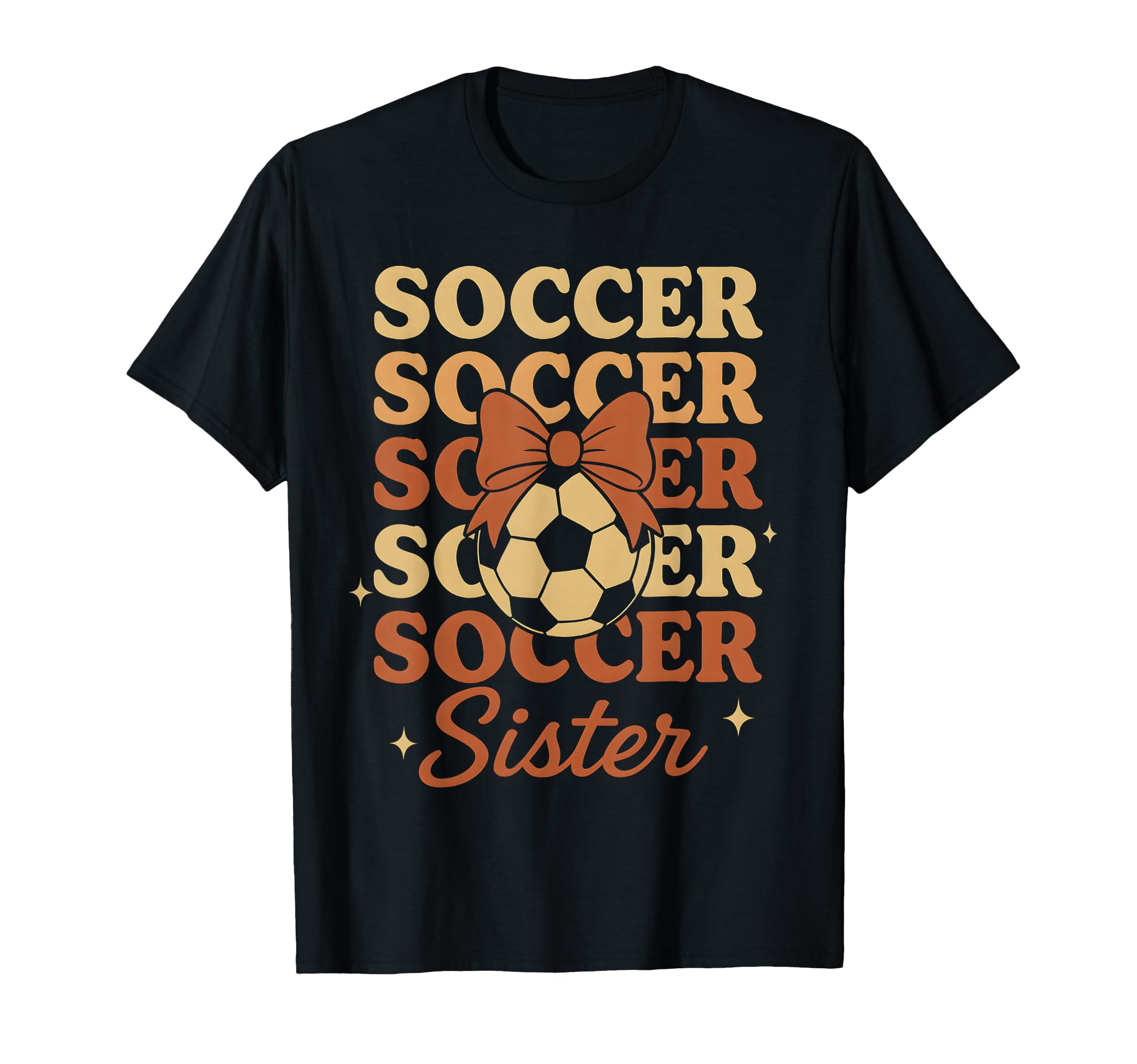 Soccer Coquette Bow Soccer Sister T-Shirt - Aesthetic Graphic for Adults