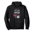 Funny Just Who Loves Soccer Hoodie - Trendy Graphic for Adults