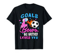 Gender Reveal Goals Or Bows Big Brother T-Shirt - Streetwear Style Unisex