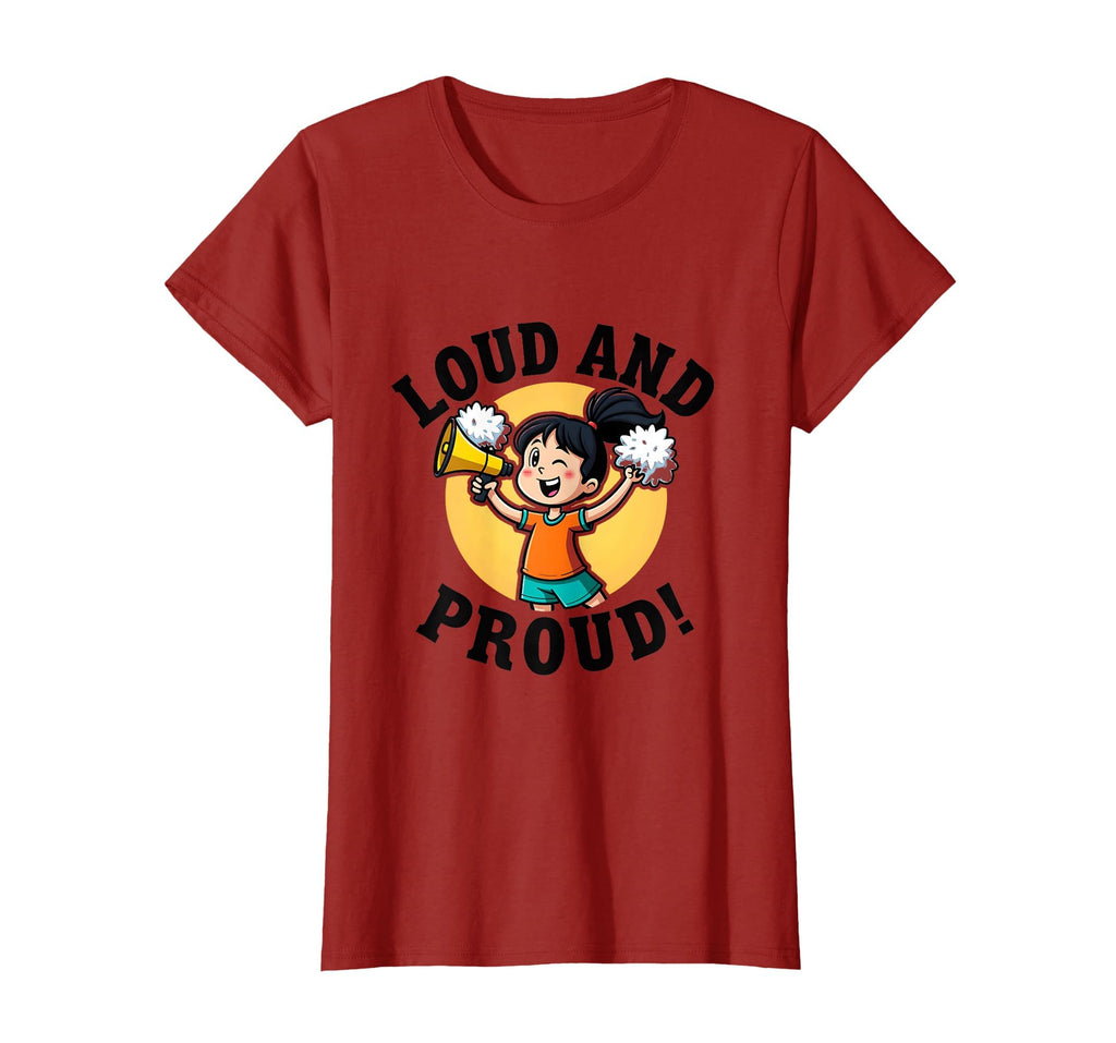 Loud And Proud Soccer Mom Womens T-Shirt - Custom Art Print Men Women