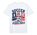 Mens Soccer Dad Summer Sidelines T-Shirt - Minimalist Print Men Women