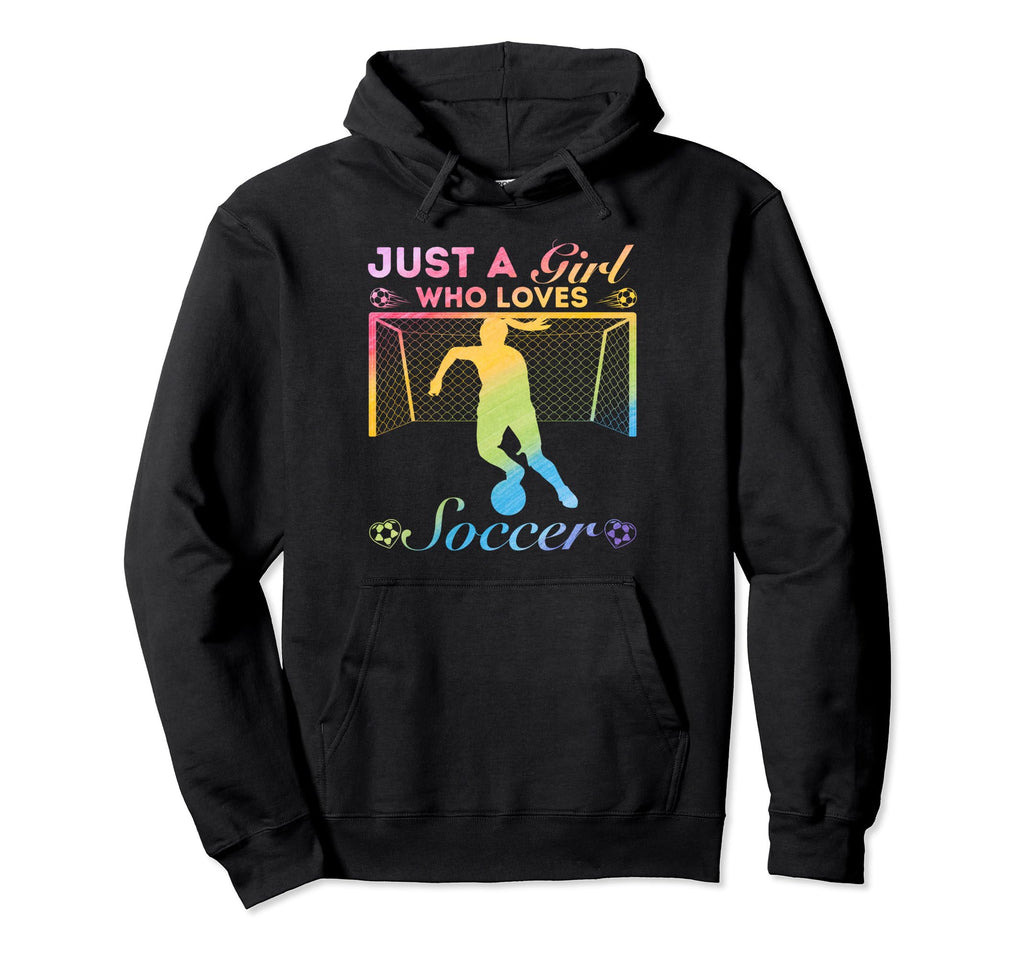 Just Who Loves Soccer Hoodie - Graphic Print for Adults