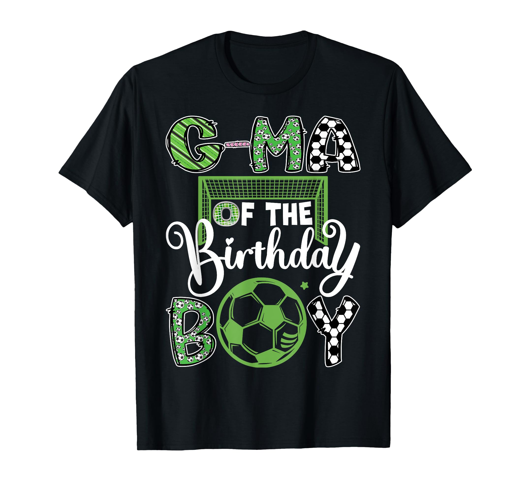 G Ma Birthday Soccer Player T-Shirt - Casual Everyday Wear Men Women