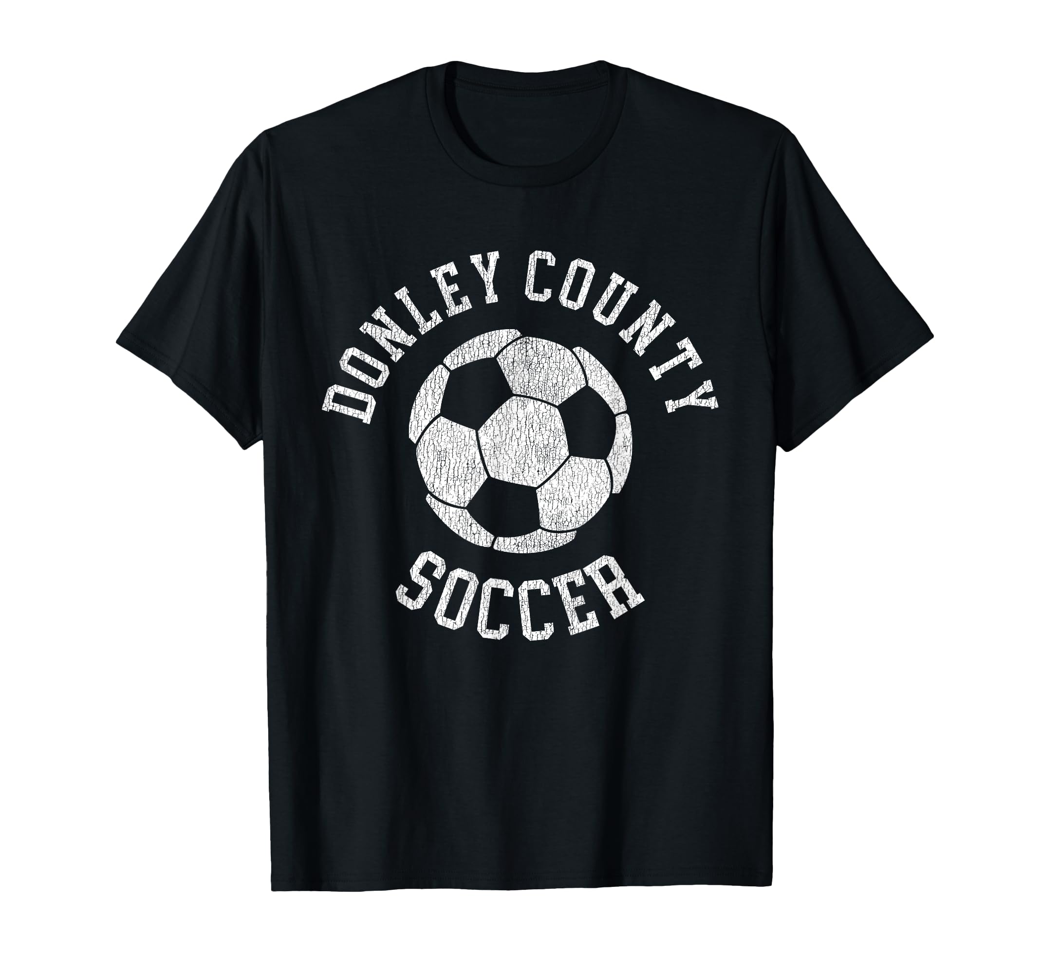 Donley County Soccer Distressed 90S T-Shirt - Unique Graphic Unisex