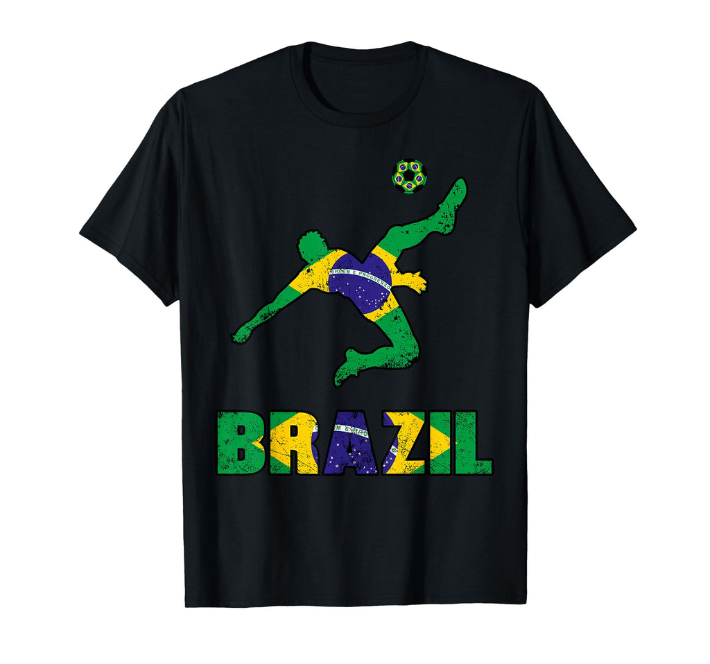 Brazil Football Game Player Soccer Fan T-Shirt - Unique Graphic Men Women