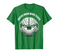 Soccer Brain Never Sleeps Fan T-Shirt - Unique Graphic Men Women