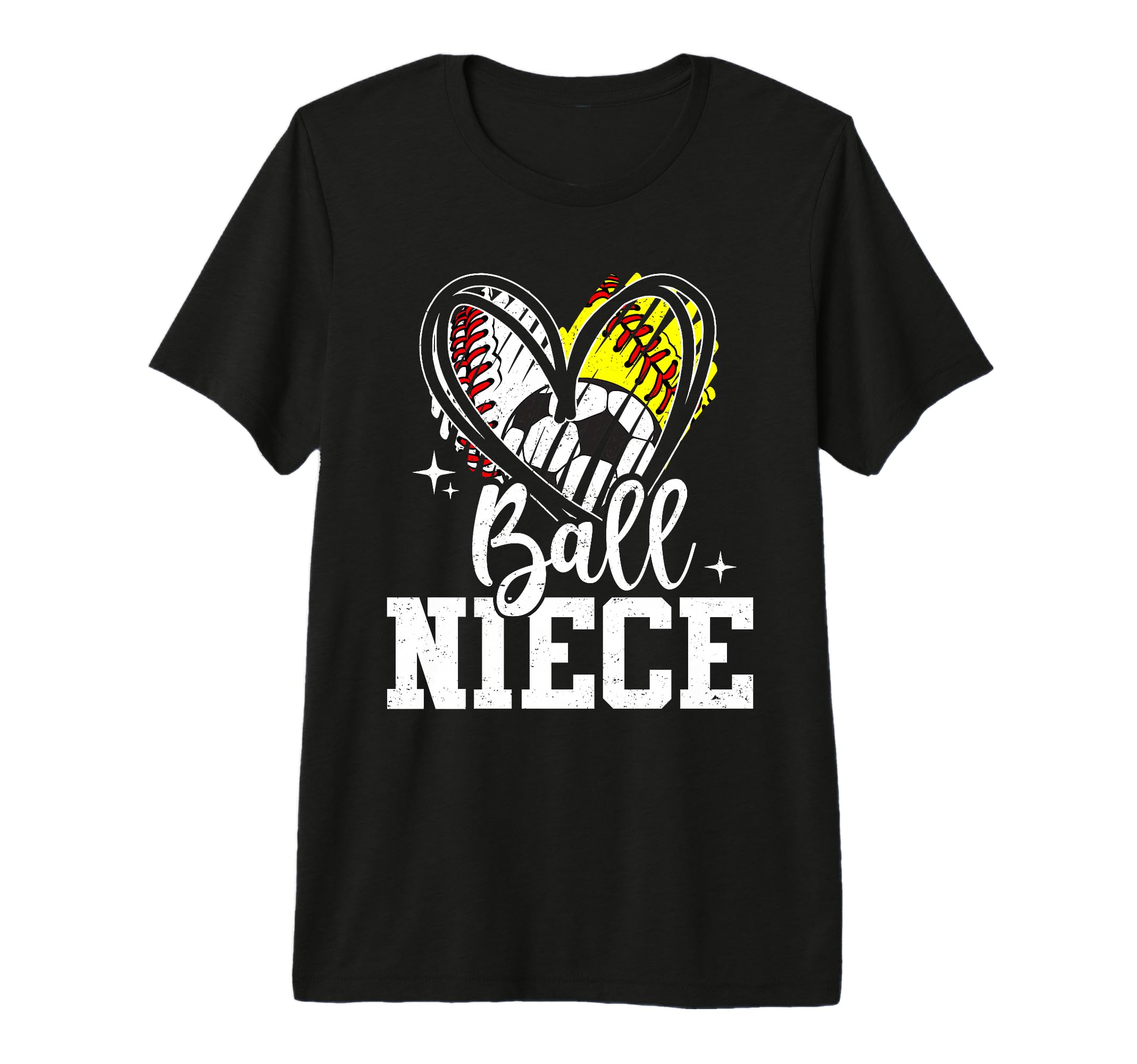 Ball Niece Baseball Softball Soccer Tri T-Shirt - Unique Graphic Unisex