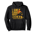 I Only Care About Hockey And Like 3 Hoodie - Minimalist Print for Adults