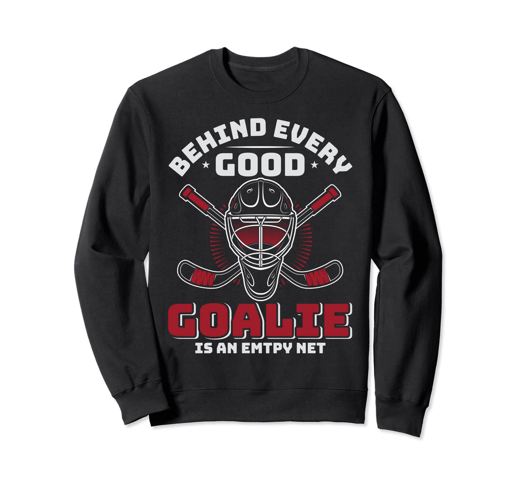Hockey Goalkeeper Mask Player Sweatshirt - Fun Novelty Design Unisex