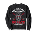 Hockey Goalkeeper Mask Player Sweatshirt - Fun Novelty Design Unisex