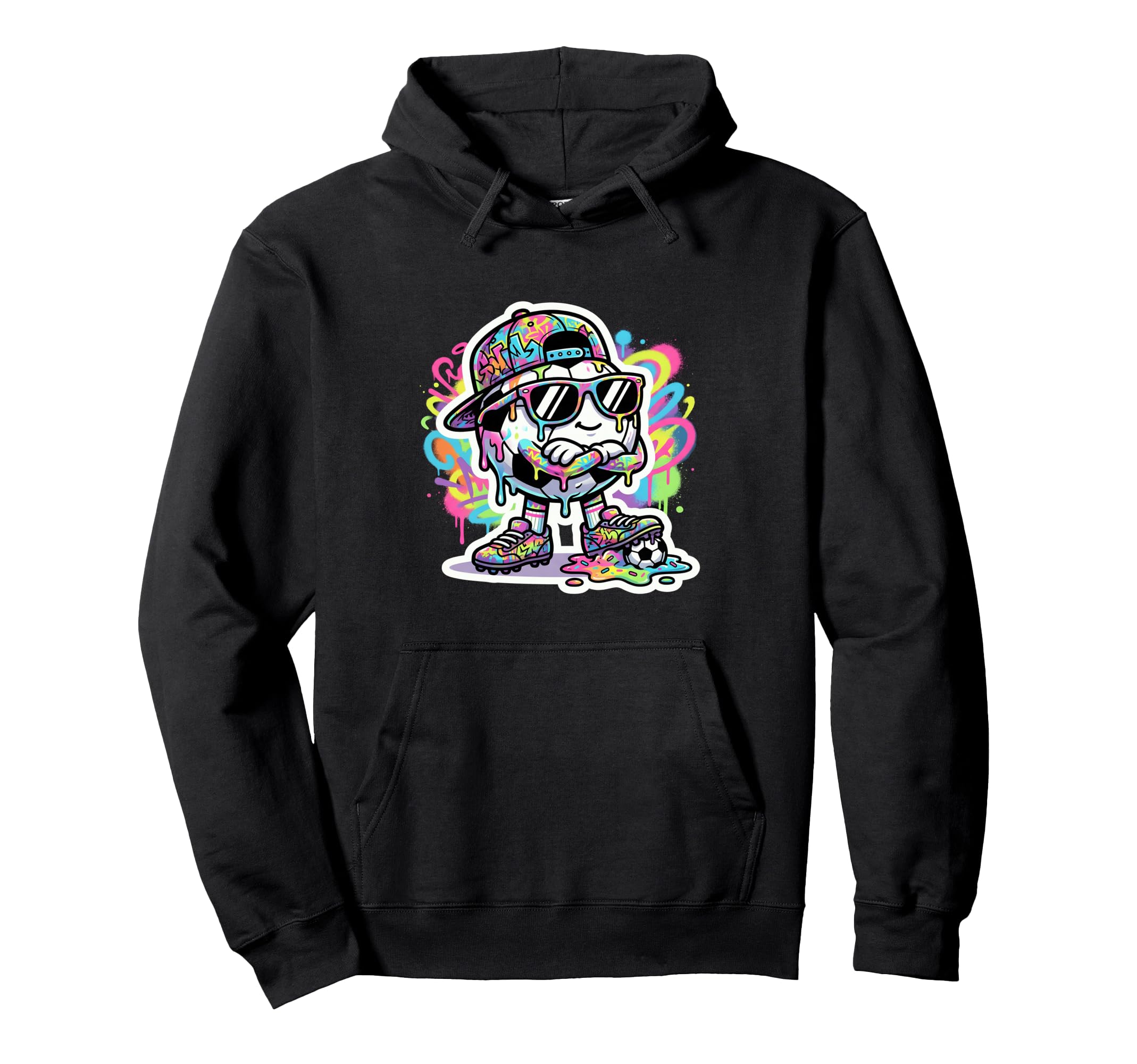 Soccer Ice Cream Drip Soccer Stuff Hoodie - Unique Graphic for Adults